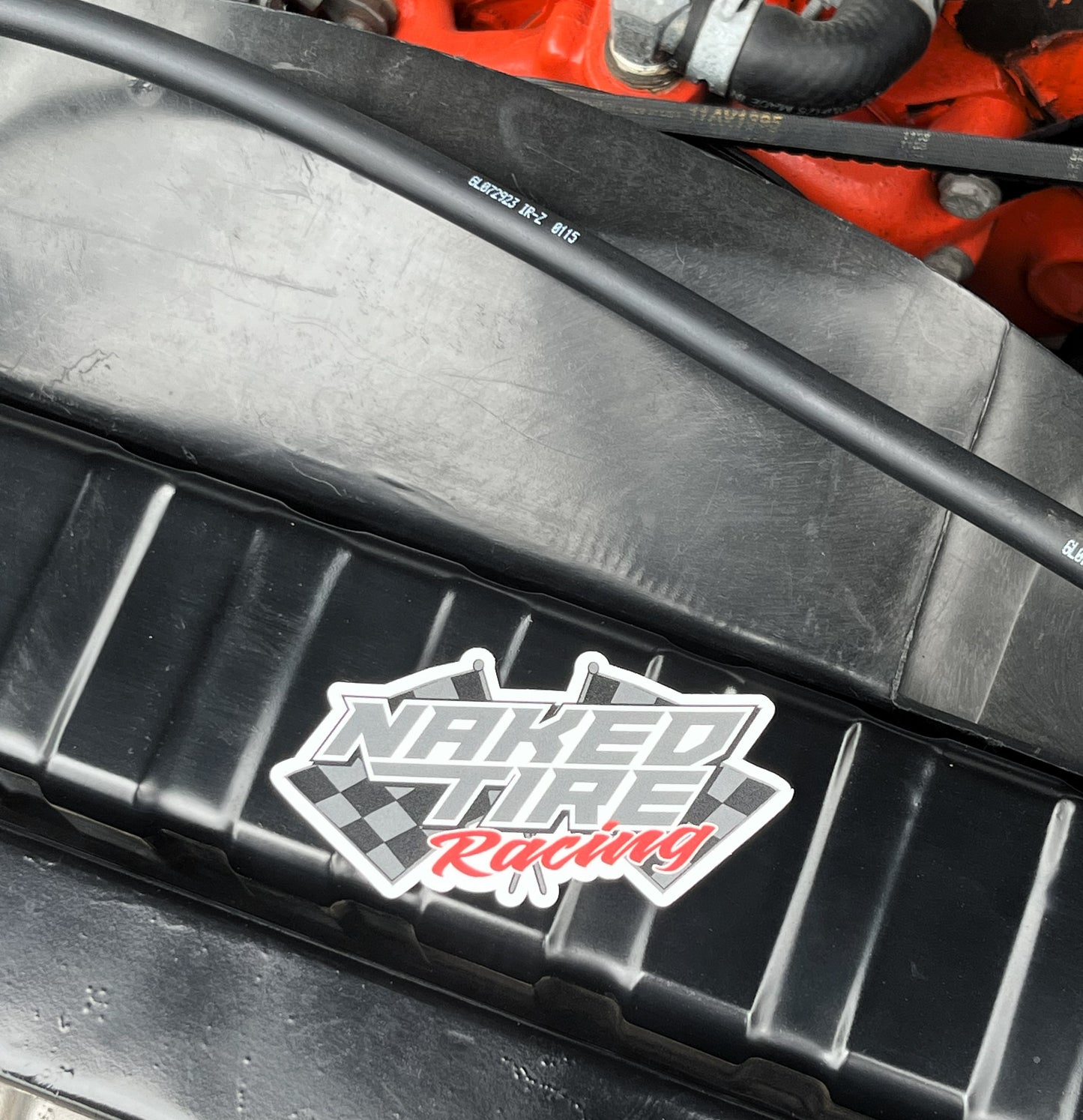 New School Flag Sticker 4"