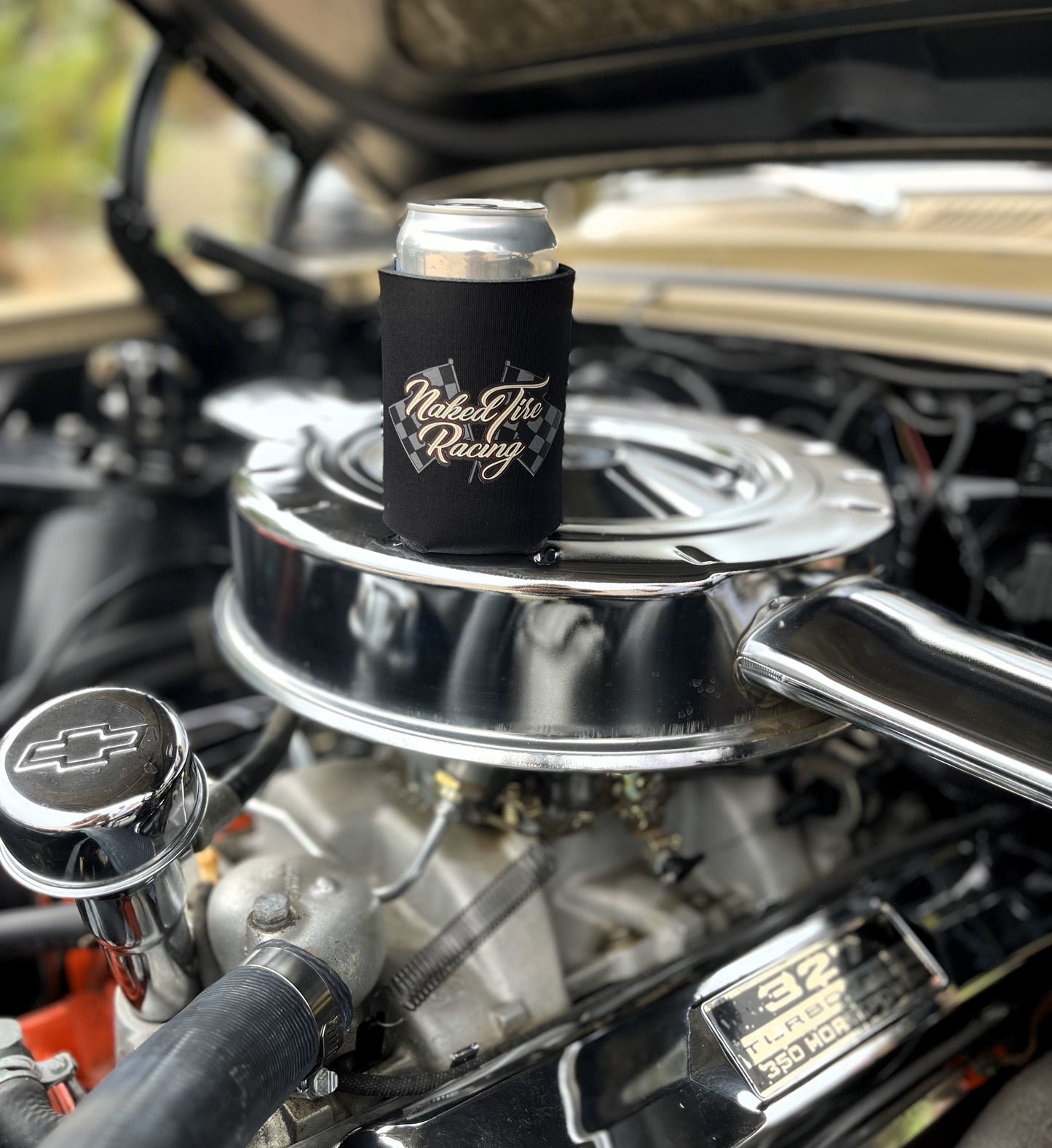 Std Can Kooler W/Old School Flags