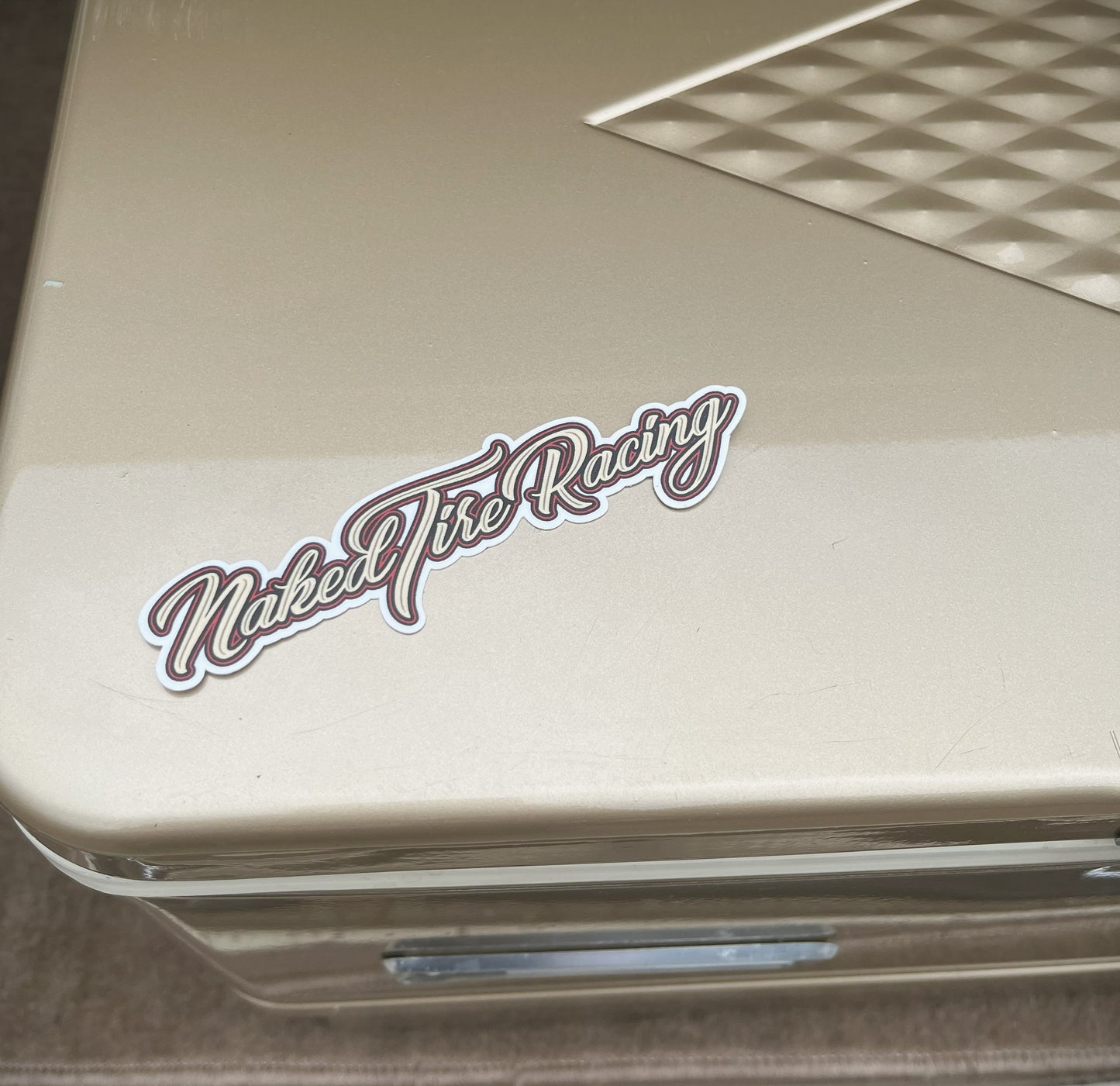 Old School Script Sticker 5"
