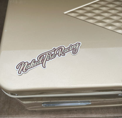 Old School Script Sticker 5"