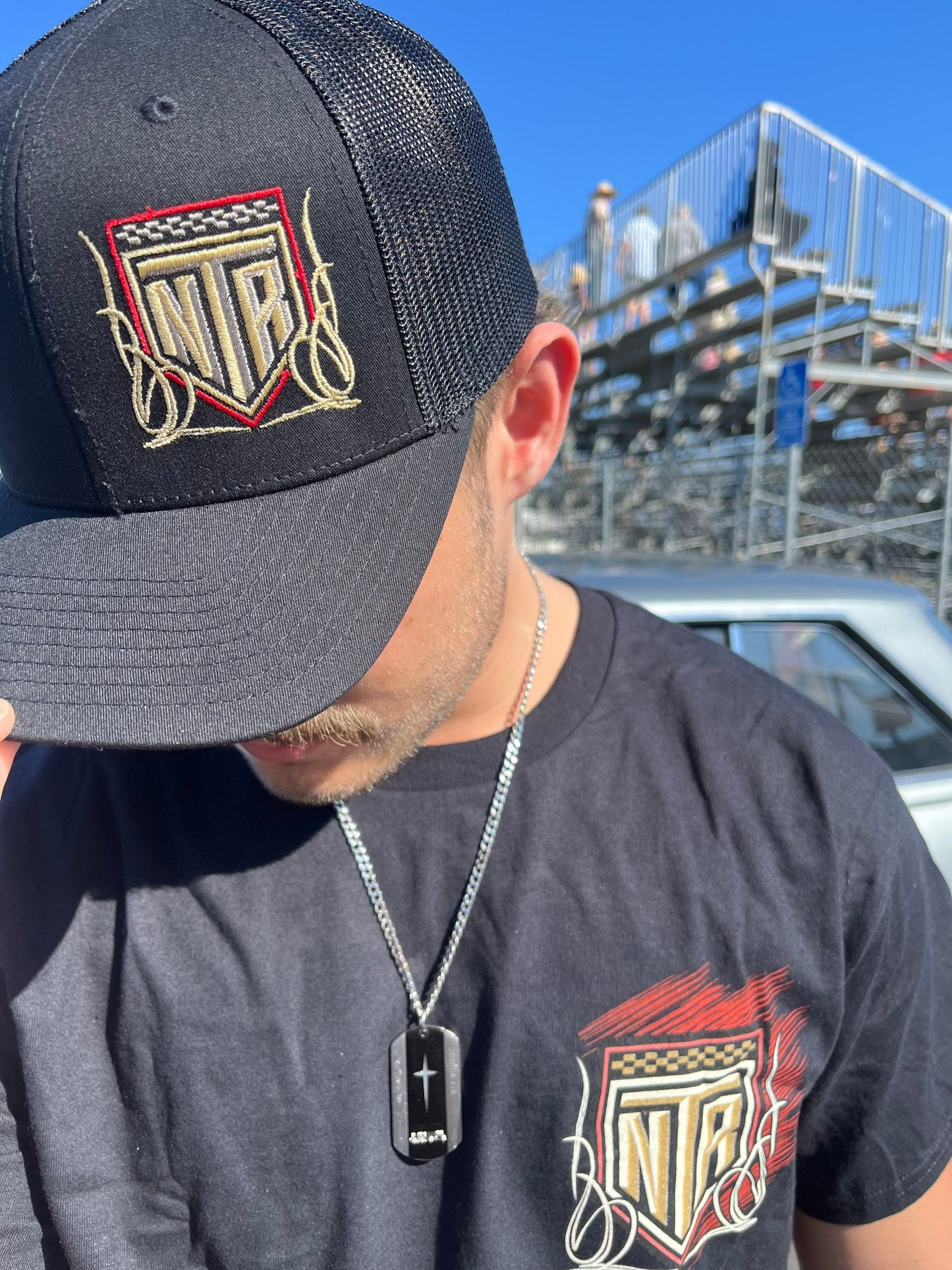 NTR Pinstripe logo Snapback Hat